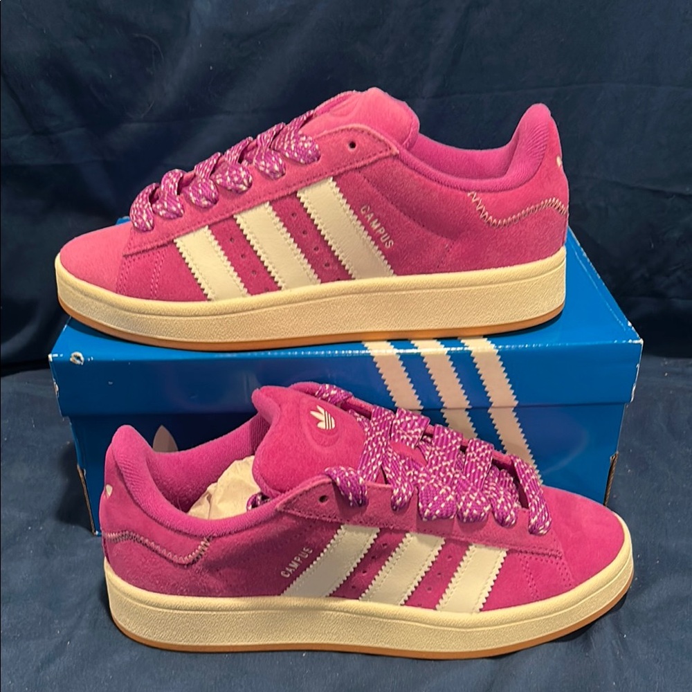 adidas Campus Pink and Cream Women’s Sneakers